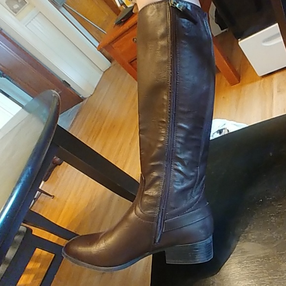 Chaps Leather Womens Riding Boots sz 8 - Picture 3 of 5